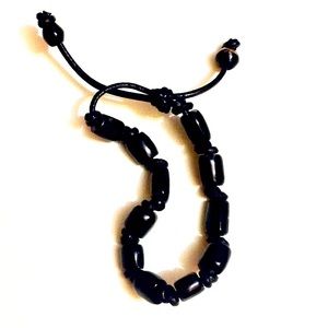 Black coral bracelet. Beaded bracelet amulet